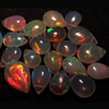 21 pcs AAAAA -Super Top Quality ETHIOPIAN Opal So amazing Beautifull Fire Smooth Pear Briolett Size 4x6 -6x9 mm approx Very Very This quality Trully stunning high quality